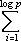   i  1  (log p)